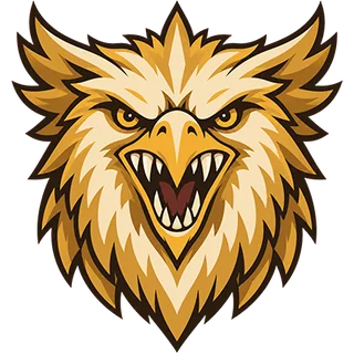 Blason de la Maison Heptacrocs : un sphinx doré