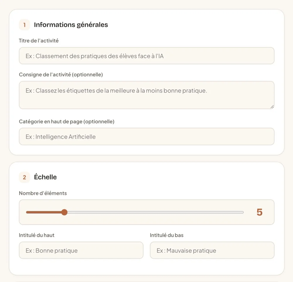 Interface de l'application Scal'Édu