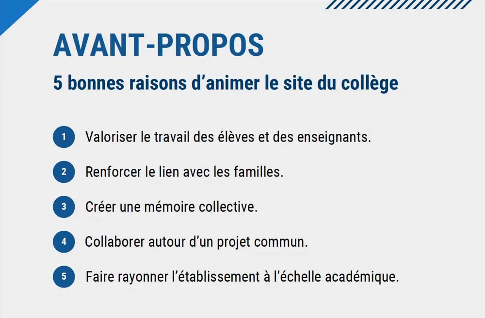 Extrait d'une présentation de Virgule Numérique : rappel des objectifs opérationnels
